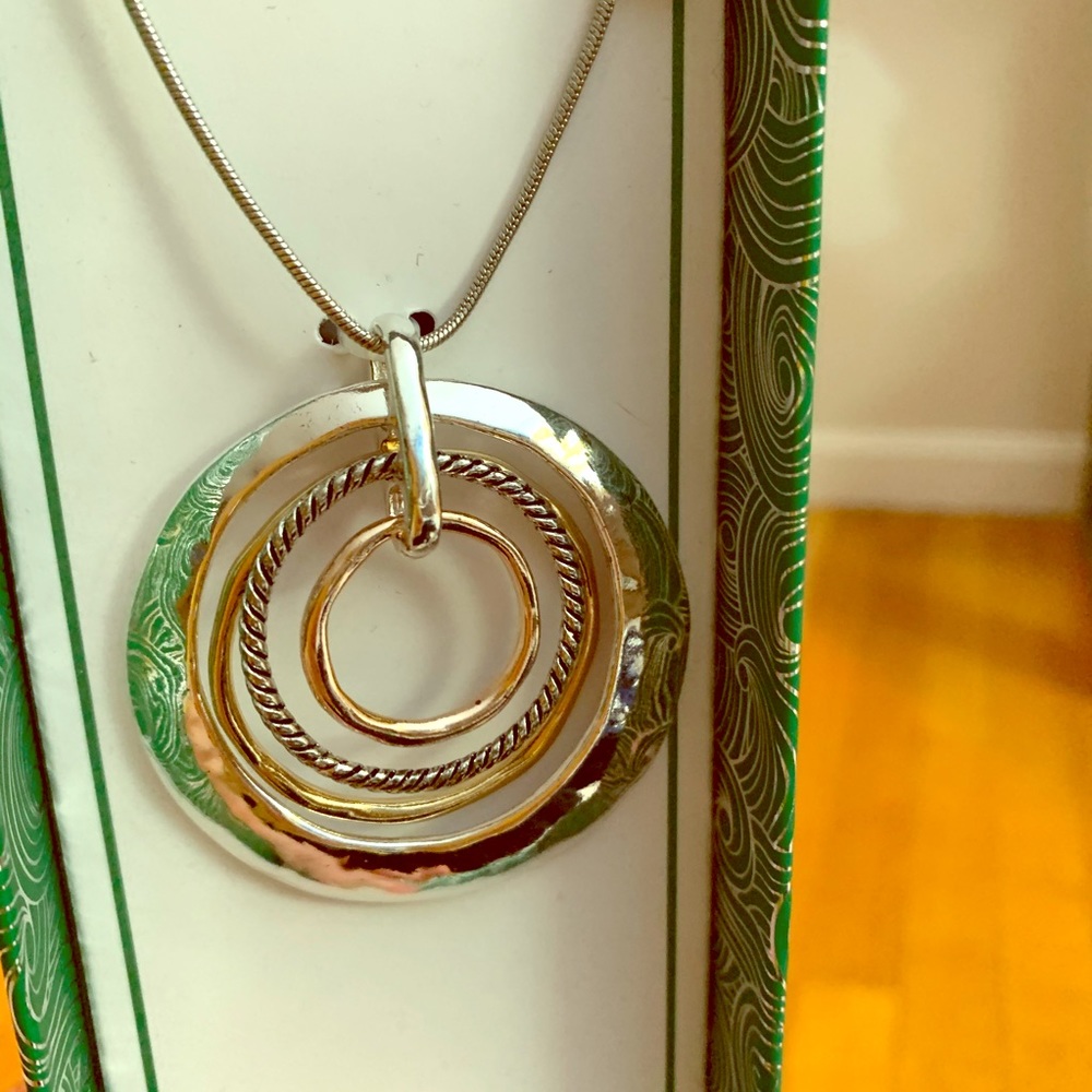 Silver and gold necklace